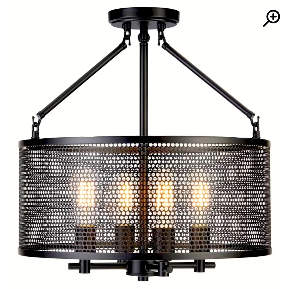 Maier 4 - Light Shaded Drum Chandelier